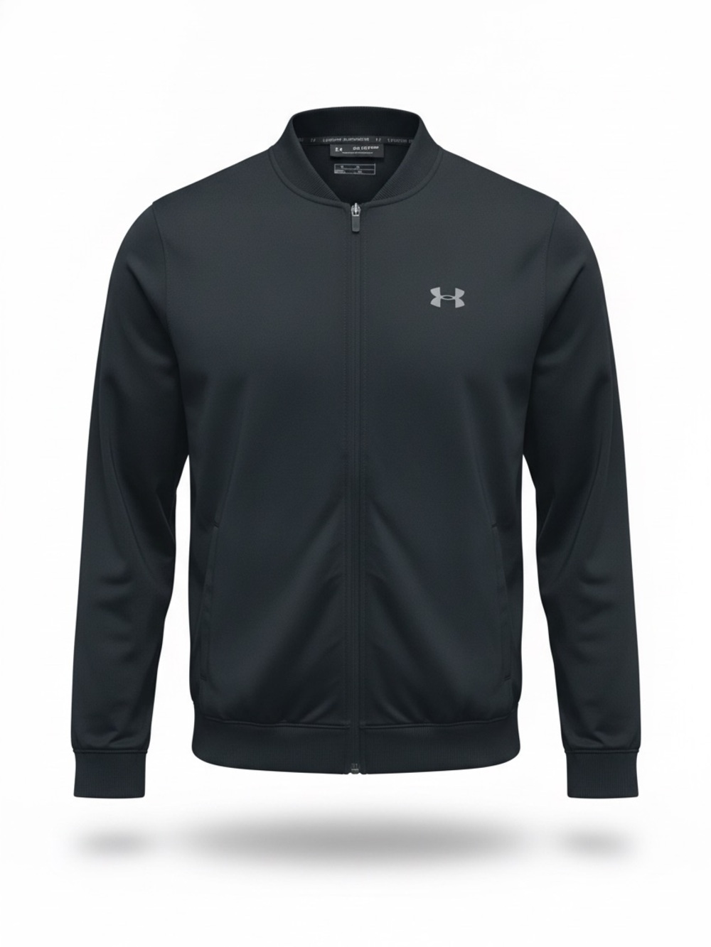 Under Armour Men’s 3XL Black Full Zip Track Jacket Athletic Training Bomber
